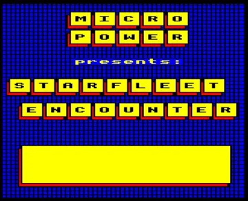 Starfleet Encounter (1984)(Micro Power)[a][STAR] screen shot title